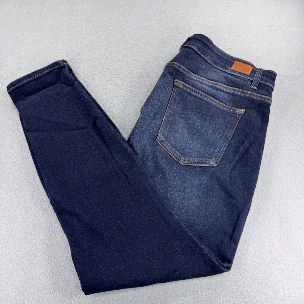 Judy Blue Womens Skinny Fit Dark Wash Jeans JB82110DK-PL 18W High Rise Stretch